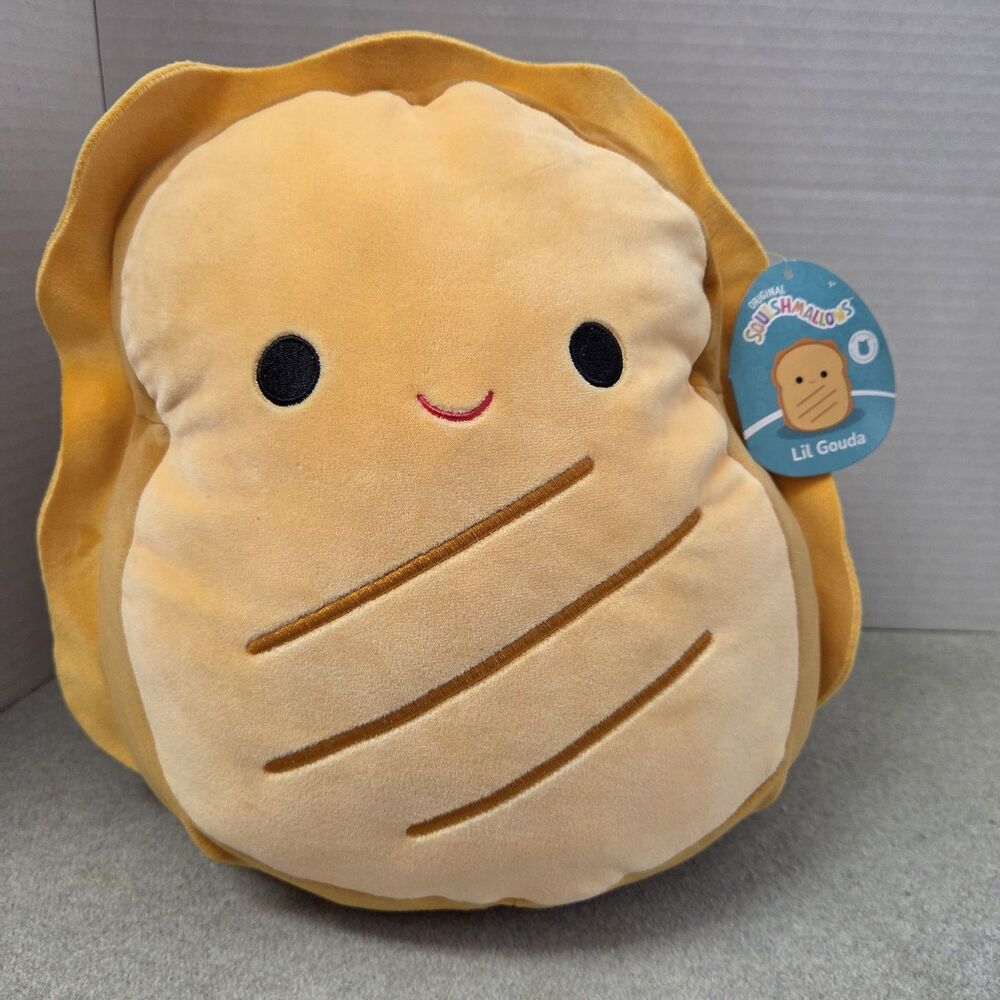 12" Original Squishmallow Lil Gouda Grilled Cheese Sandwich Plush 2023 New + Tag